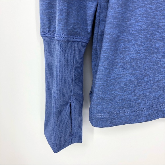 Nike Purple Running Quarter Zip Pullover Long Sleeve Thumb Holes Size Large - Picture 3 of 6